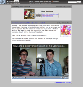 Clone High LiveJournal 2