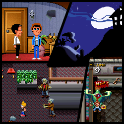screenshot montage of games